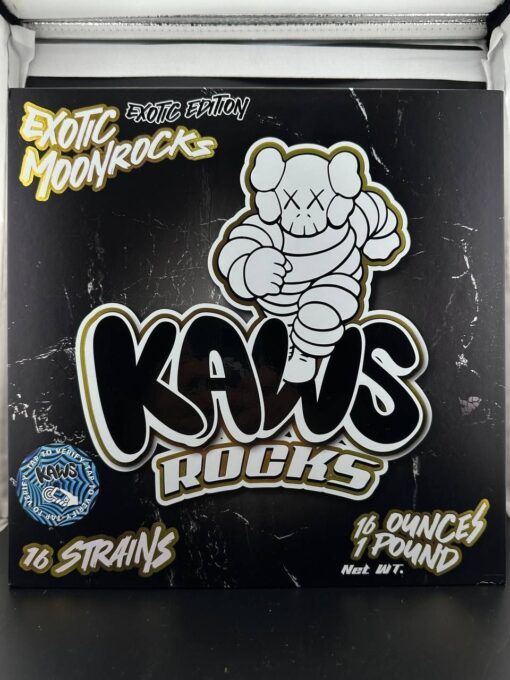 kaws rocks moonrocks available in stock now online, buy kaws moonrocks exotic edition, buy kaws cereal moonrock, buy ice cap moonrock